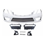 Set bara fata MERCEDES Clasa E (W212) SDN/ESTATE, 09.2009-02.2013, cu 6 gauri spalator si senzori parcare; grunduit, de vopsit; type E63 AMG, cu 6 ga