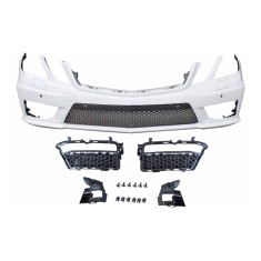 Set bara fata MERCEDES Clasa E (W212) SDN/ESTATE, 09.2009-02.2013, cu 6 gauri spalator si senzori parcare; grunduit, de vopsit; type E63 AMG, cu 6 ga
