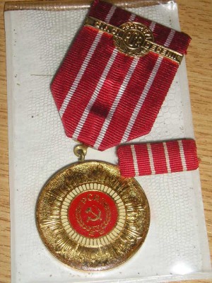 QW15 2 - comunism RSR - Decoratie - A 50-a aniversare a Partidului Comunist Roman - PCR foto