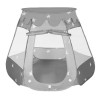 Cort Joaca Copii Springos Hexagonal Gri 70x95cm Interior Exterior Casuta Portabil