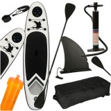 Placa Stand up paddle SUP gonflabila cu vasla, pompa si accesorii, 320x80x19 cm, 150 kg, gri Household NewTrend