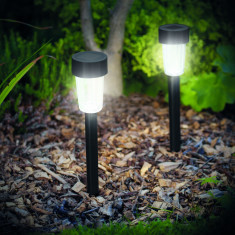 Garden of Eden - Lampă solară LED pentru exterior - 300 x 45 mm, Material plastic - negru 11701A