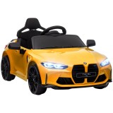 AIYAPLAY Mașinuță Electrică pentru Copii BMW M4, Galbenă | Aosom Romania