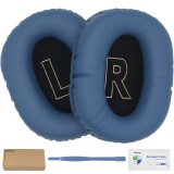 Set 2 bureti pentru casti Logitech G Pro / 2nd Gen, G Pro X / XSE / X2 - Albastru - Spuma cu memorie - Piele ecologica