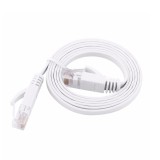 Cablu de retea plat S/STP CAT7 PNI U7030W, 2 x RJ45, 4 perechi de fire, 32AWG, cupru, 10 Gbps, 600 MHz, 3m, alb