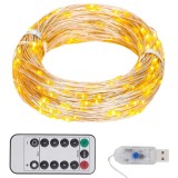 VidaXL Instalație cu 300 LED-uri, alb cald, 30 m