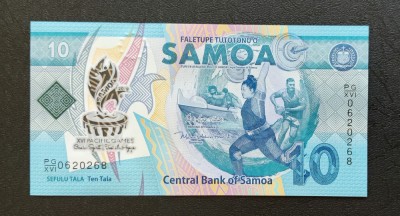 Samoa de Vest - 10 Tala (2019) polimer - comemorativă - Jocurile Pacifice foto