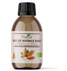 Ulei bio de migdale dulci presat la rece, 100ml Pronat foto