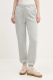 Abercrombie &amp; Fitch pantaloni de trening femei, culoarea verde, neted, KI147-5005