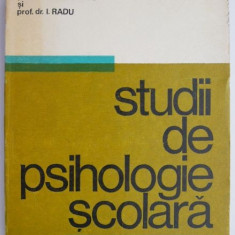 Studii de psihologie scolara – B. Zorgo, I. Radu