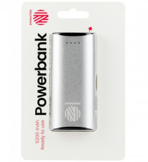 Incarcator mobil de urgenta (Power Bank) Zmeurino PB188 5200 mAh argintiu foto