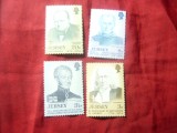 Serie Jersey 1974 - Personalitati , 4 valori, Nestampilat