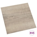 Placi de pardoseala autoadezive 55 buc. gri taupe PVC 5,11 m&sup2;