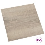 Plăci de pardoseală autoadezive 55 buc. gri taupe PVC 5,11 m&sup2;