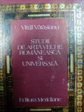 STUDII DE ARTA VECHE ROMANEASCA SI UNIVERSALA- VIRGILA VATASIANU, BUC. 1987,