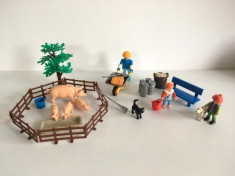 Lot Playmobil Geobra ferma: animale, oameni si accesorii (ce se vede in poze) foto