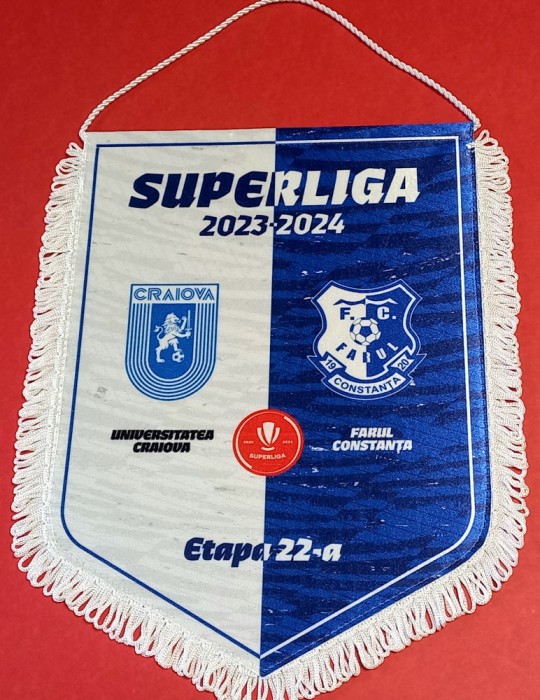 Fanion (protocol)meci fotbal UNIVERSITATEA CRAIOVA-FARUL CONSTANTA (21.01.2024)