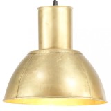 VidaXL Lampă suspendată, 25 W, culoare alamă, rotund, 28,5 cm, E27