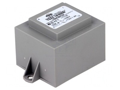 Transformator &amp;icirc;ncapsulat 18VA 230VAC 12V 1.5A PCB foto