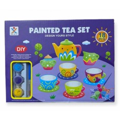 Set creativ pentru pictat, cescute ceai 18 piese, 7Toys
