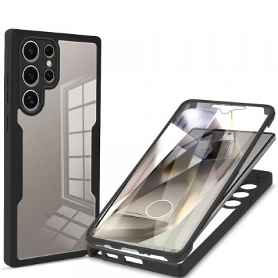 Husa pentru Samsung Galaxy S24 Ultra S928, Techsuit, ColorVerse 360, Neagra foto