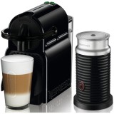 Pachet Espressor Nespresso De&amp;#039;Longhi Inissia EN80.BAE, 1450W, 19 Bar, + Aparat pentru spumare lapte Aeroccino 3 Negru, 0.7L, Negru + set capsule, Delonghi