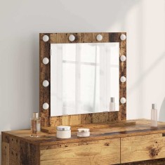 vidaXL Oglindă de toaletă cu oglindă Lemn Vechi 60 x 55 x 18 cm 868291
