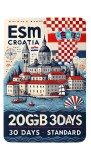 ESIM Croatia 20GB 30Days Standard