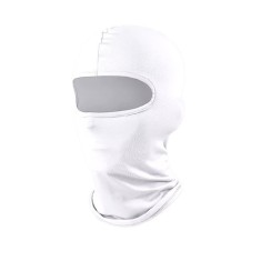Cagula Moto FIXATO, Unisex, Protectie UV, Material elastic, respirabil, Marime universala, Alba