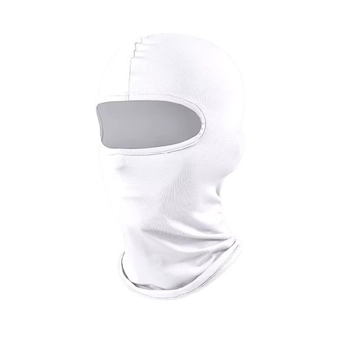 Cagula Moto FIXATO, Unisex, Protectie UV, Material elastic, respirabil, Marime universala, Alba