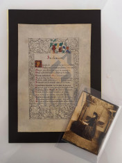 ION PILLAT, MANUSCRIS PICTAT, REALIZAT DE MARIA STURZA / FOTOGRAFIE, foto