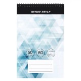 Carnet Notițe Spirala, Office Style, Culoare Bleu, Dimensiuni 12.7x20.4cm, 50 File, Oem