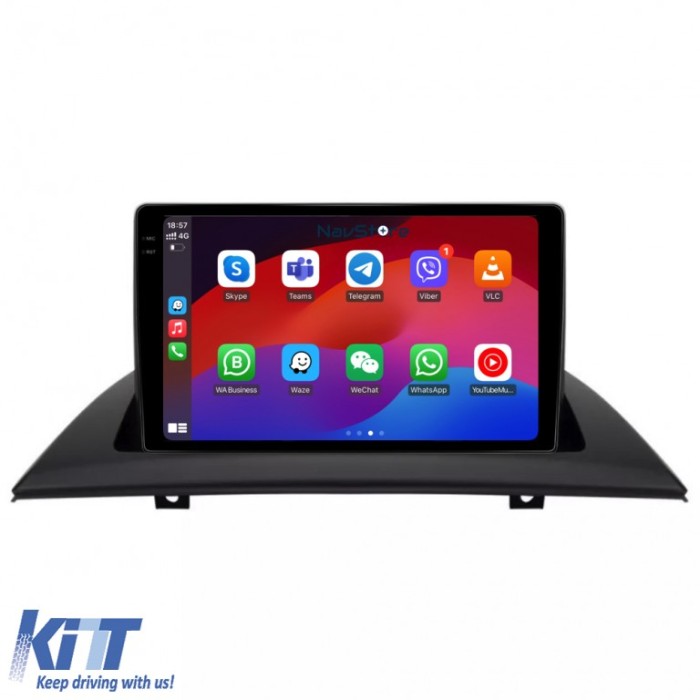 Navigatie Android Dedicata BMW X3 E83 (2004-2012), Display 2K, 8Gb Ram, 256Gb Stocare, Bluetooth, WiFi, Carplay Performance AutoTuning