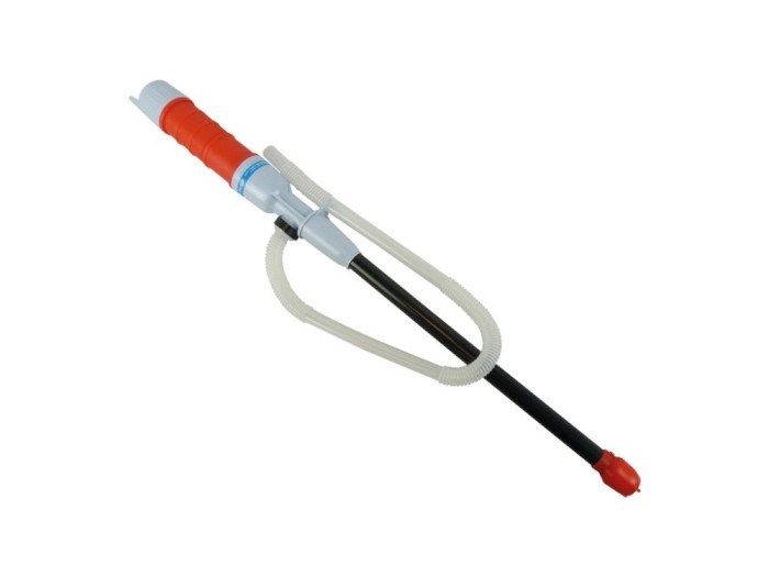 Furtun pentru transfer lichide Carpoint cu pompa electrica pe baterii , furtun de 60 cm