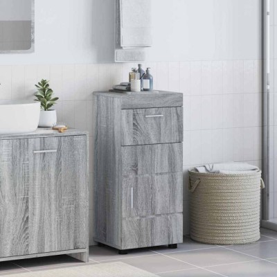 vidaXL Dulap de Baie TULUM sonoma gri 37 x 31.5 x 82 cm Lemn compozit 880347 foto