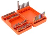Kit capete de şurubelniţă BAHCO, adaptor 1/4 lungime 50 mm, 54 bucati