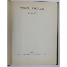 SILABE de TUDOR ARGHEZI , 1965