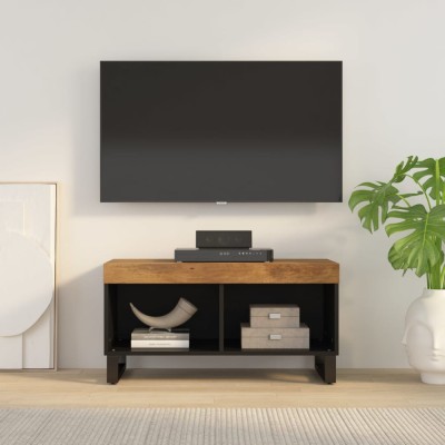 Comodă TV, 85x33x43,5 cm, lemn masiv de mango foto