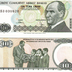 Turcia 10 Lire 1970 P-193 UNC