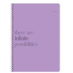 Caiet A5 cu spira, 120 file dictando, 80g/mp, coperta carton