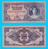 Ungaria (p#117) 500 Pengo 1945 aUNC+ &#039;Guvernul provizoriu&#039; serie: K274 039841