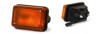 Lampa de semnalizare sau pozitie galbena WAS W12 foto