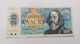 Cehoslovacia -20 korun coroane 1988
