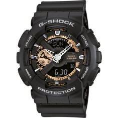 Ceas Sport Casio G-SHOCK GA-110 Rose Black-NOU 2025 ! NEGRU MAT CRONOGRAF ACTIV