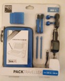 2 x stylus + 2 x strap + casti + incarcator auto + carcase protectie - Nintendo 3DS XL - New 3DS XL - Albastru