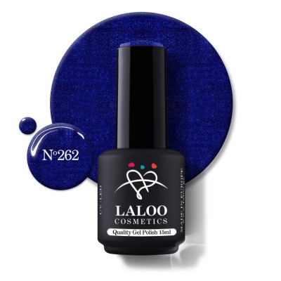 262 Shimmering Dark Denim blue | Laloo gel polish 15ml foto