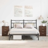 vidaXL Noptiere, 2 buc., stejar maro, 38x35x56 cm, lemn prelucrat