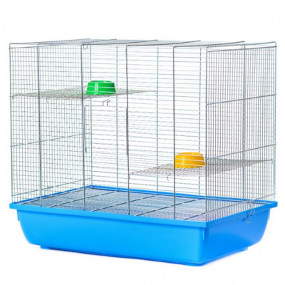 Cușcă pentru rozătoare Degu 60 Zinc - 58 x 38 x 52 cm foto