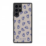 Husa Samsung Galaxy S23 Ultra - Skino Forever Love, inimi albastru bej