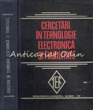 Cercetari In Tehnologie Electronica Si Fiabilitate - Tiraj: 7440 Exemplare